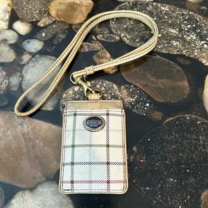 Coach license lanyard